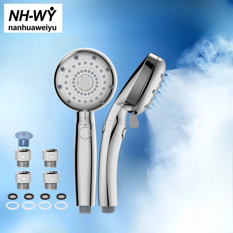 High Pressure Shower Head Handheld - หัวฝักบัวเพิ่มความงามด้วยเทคโนโลยีไมโครบับเบิล ฝักบัวมือถือแรงดันสูง น้ำนาโนอัดออกซิเจน สำหรับห้องน้ำ