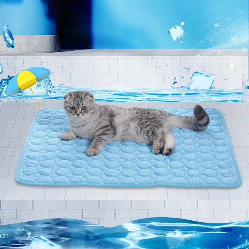 Cooling Blanket Hot Sleepers - แผ่นรองนอนเย็นสำหรับสัตว์เลี้ยง ฤดูร้อน สำหรับแมว สุนัข โซฟา เบาะนอน