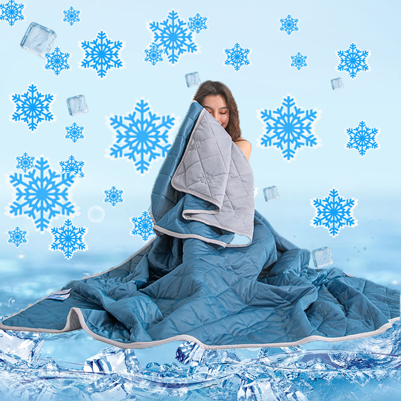 Cooling Blanket Hot Sleepers - ผ้าห่มระบายความร้อนฤดูร้อนที่นุ่มเป็นพิเศษ - น้ําหนักเบา ระบายอากาศได้ดี ดูแลง่าย ผ้าห่มระบายความร้อนสําหรับผู้นอนหลับร้อน