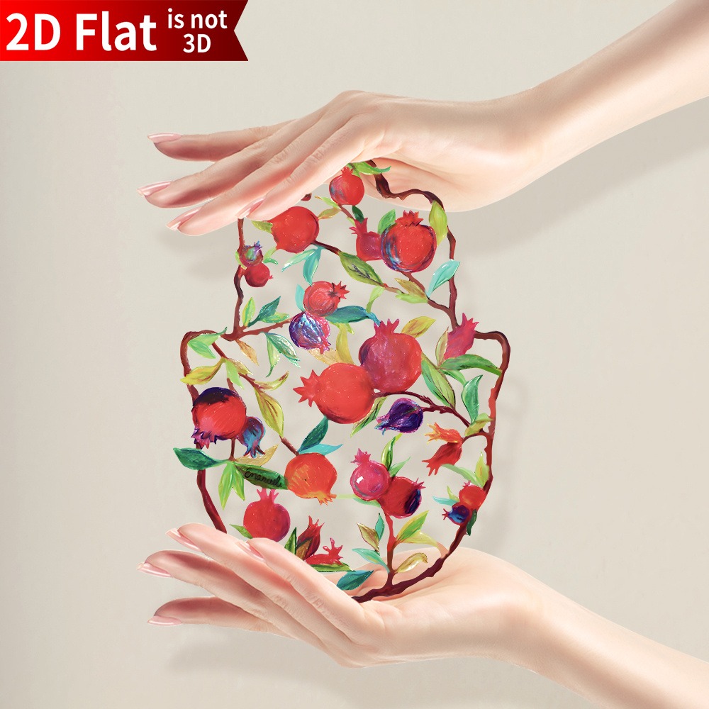 Home Decor - CIFBUY งานศิลปะโลหะติดผนังรูปฮัมซา ลายตาปีศาจและดอกไม้ ของตกแต่งแขวนผนังสำหรับบ้าน ห้องนั่งเล่น ของขวัญ