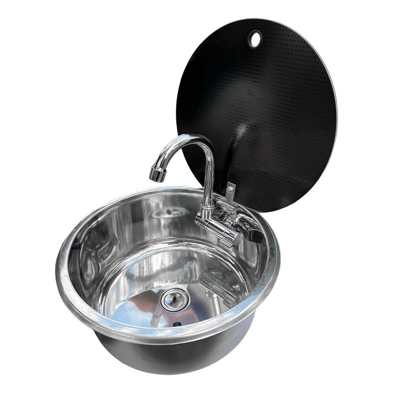 อ่างล้างจานทรงกลมแบบมีฝาปิด RV - Kitchen บทวิจารณ์และราคา