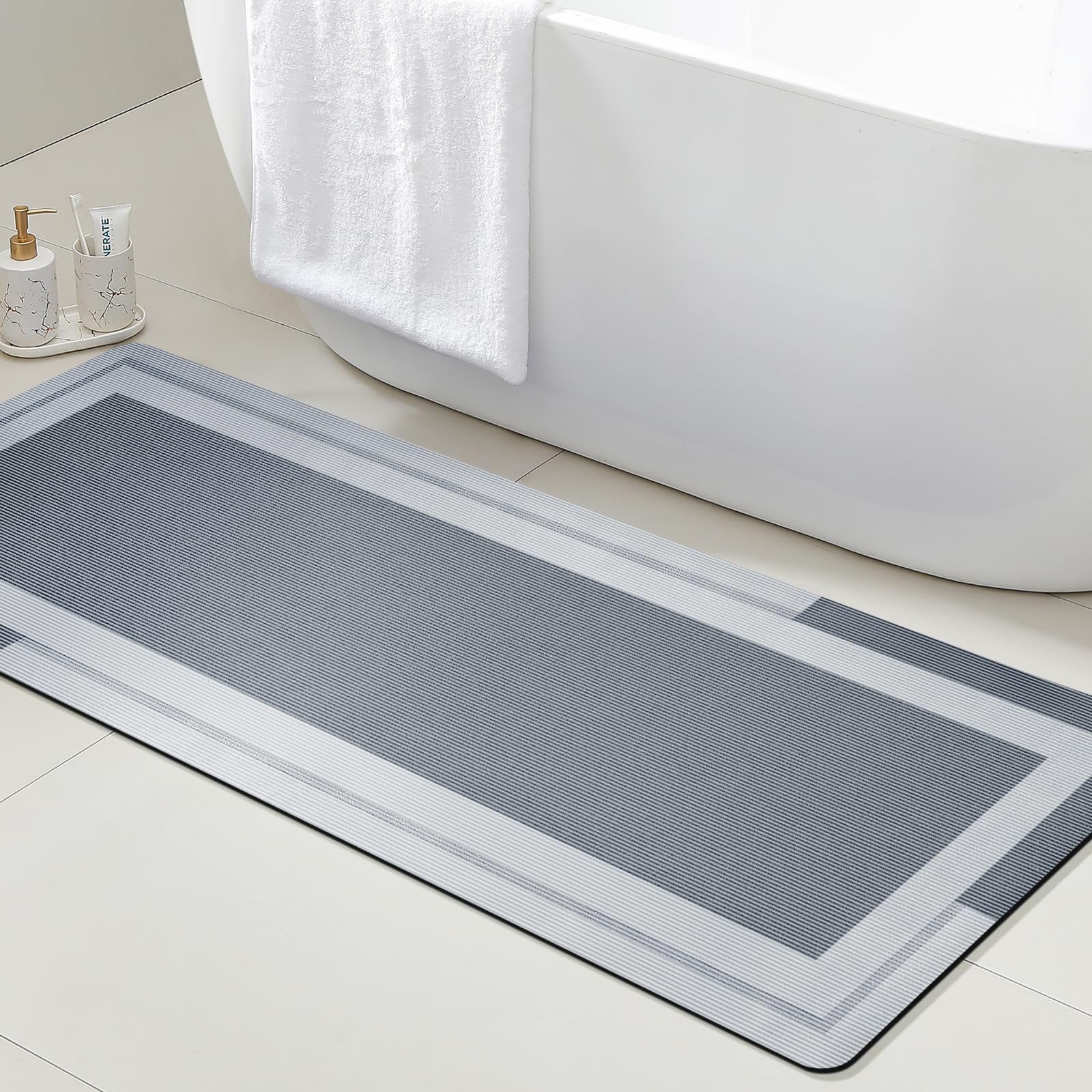 พรมเช็ดเท้าห้องน้ำ VIKAMA พร้อ - Quick Dry Diatomite Bath Mat บทวิจารณ์และราคา