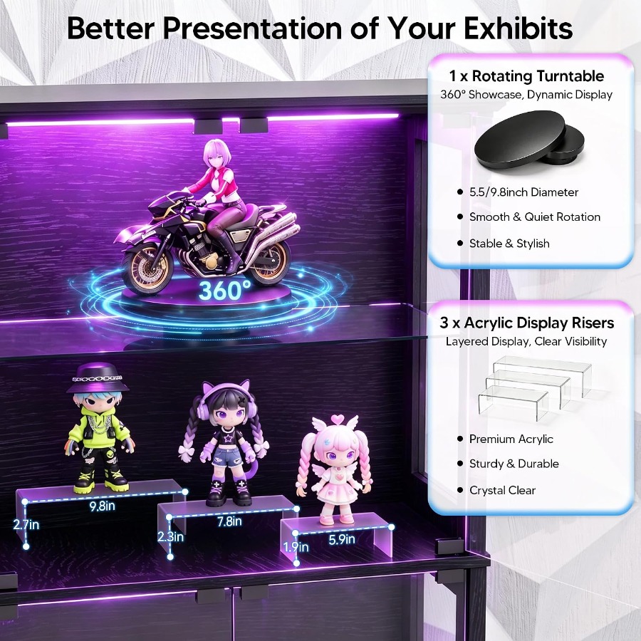 ตู้โชว์พร้อมประตูกระจก ตู้โชว์ - Lighting บทวิจารณ์และราคา