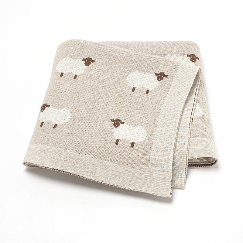 แกะน่ารักพิมพ์ Muslin ทารกแรกเ - Muslin Cotton Bedspread บทวิจารณ์และราคา