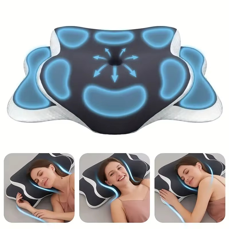 หมอนเมมโมรี่โฟม รูปทรงผีเสื้อ  - Memory Foam Orthopedic Pillow Neck Pain บทวิจารณ์และราคา