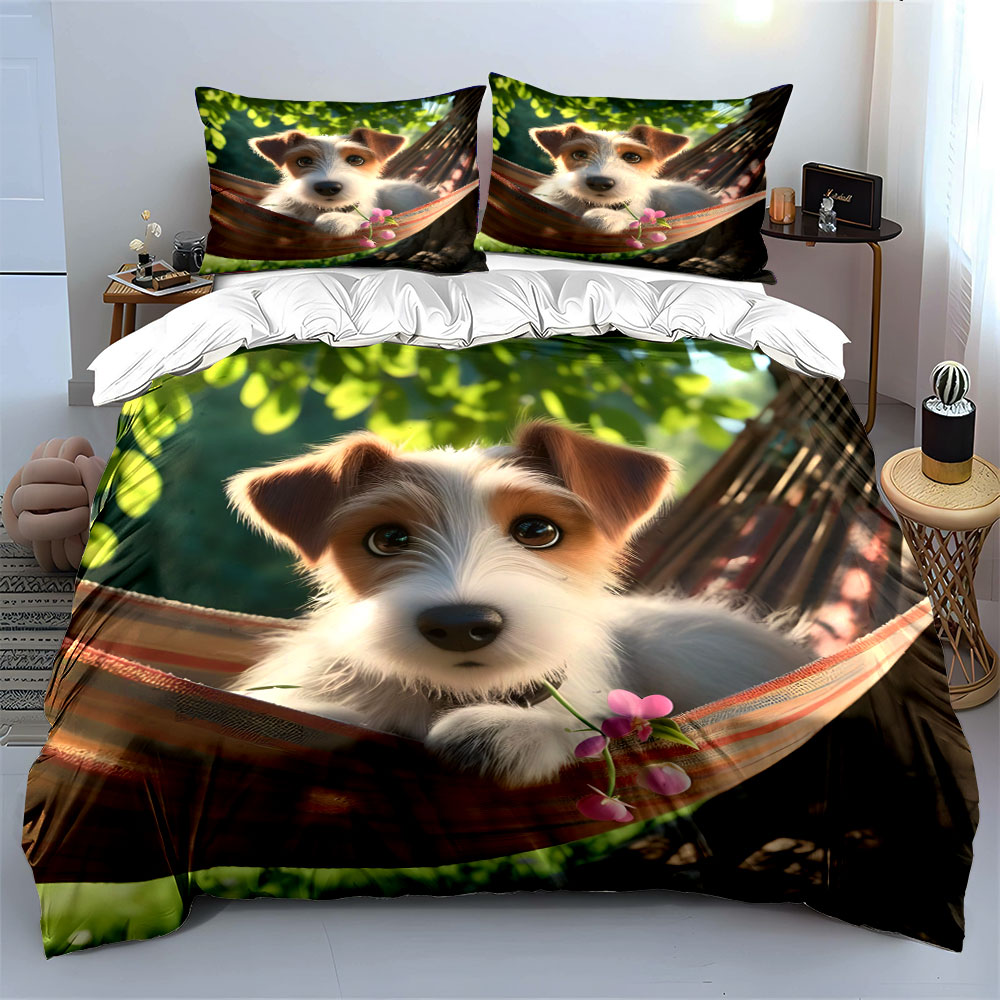 แจ็ครัสเซล เทอร์เรียร์แสนน่ารั - Duvet Cover Sets With Zipper บทวิจารณ์และราคา