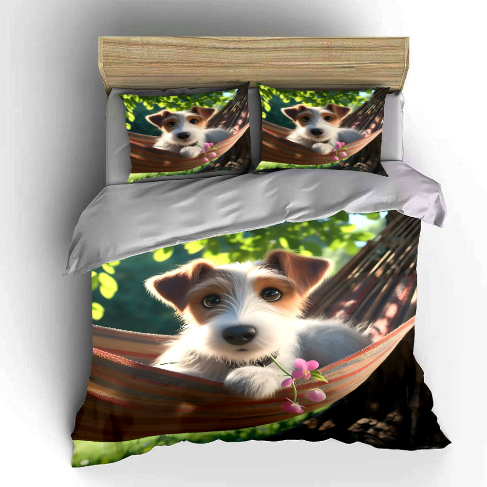 แจ็ครัสเซล เทอร์เรียร์แสนน่ารั - Duvet Cover Sets With Zipper บทวิจารณ์และราคา