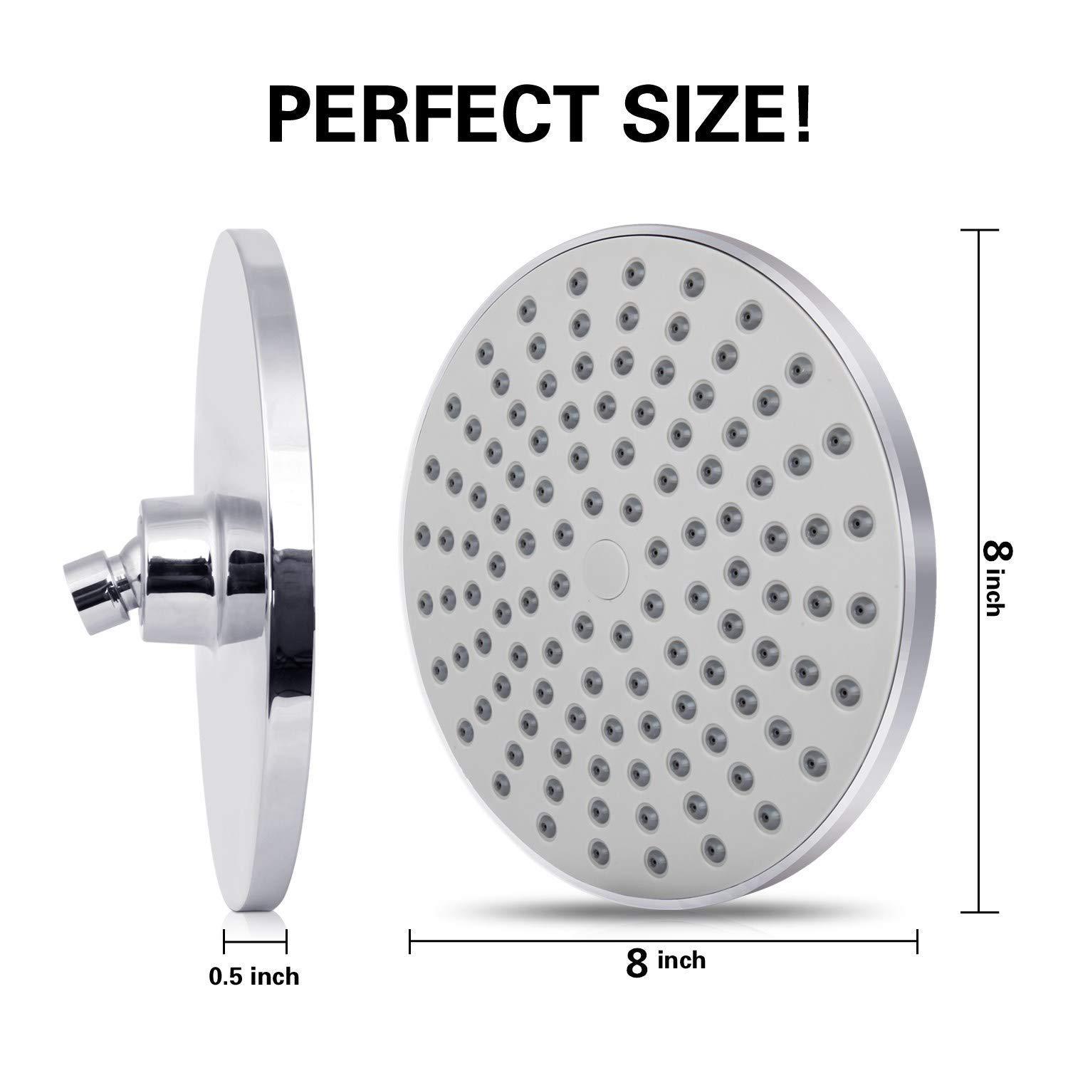 หัวฝักบัวเรนชาวเวอร์ แผงขนาดให - High Pressure Shower Head Handheld บทวิจารณ์และราคา