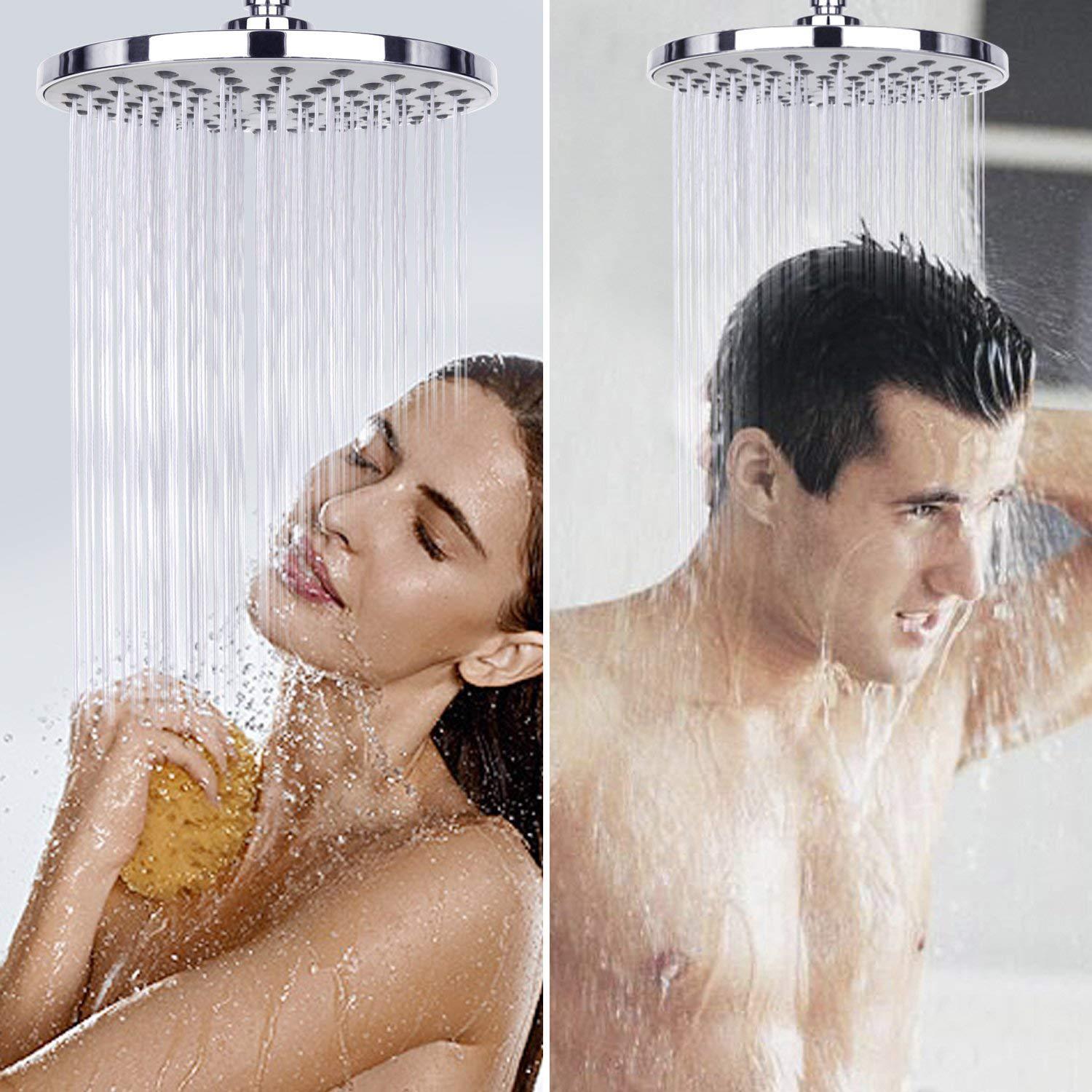 หัวฝักบัวเรนชาวเวอร์ แผงขนาดให - High Pressure Shower Head Handheld บทวิจารณ์และราคา