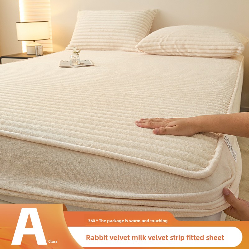 ชุดผ้าปูที่นอนขนกระต่ายเทียมสำ - Fitted Bed Sheets Deep Pocket บทวิจารณ์และราคา