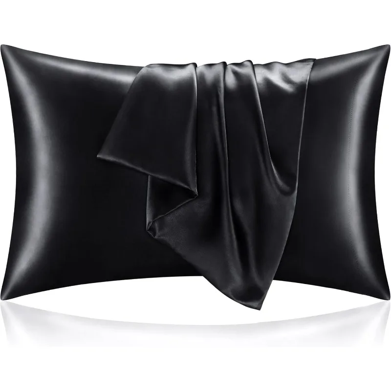 ปลอกหมอนผ้าซาตินหลากหลายขนาด ส - Satin Silk Pillowcase Hair Skin บทวิจารณ์และราคา