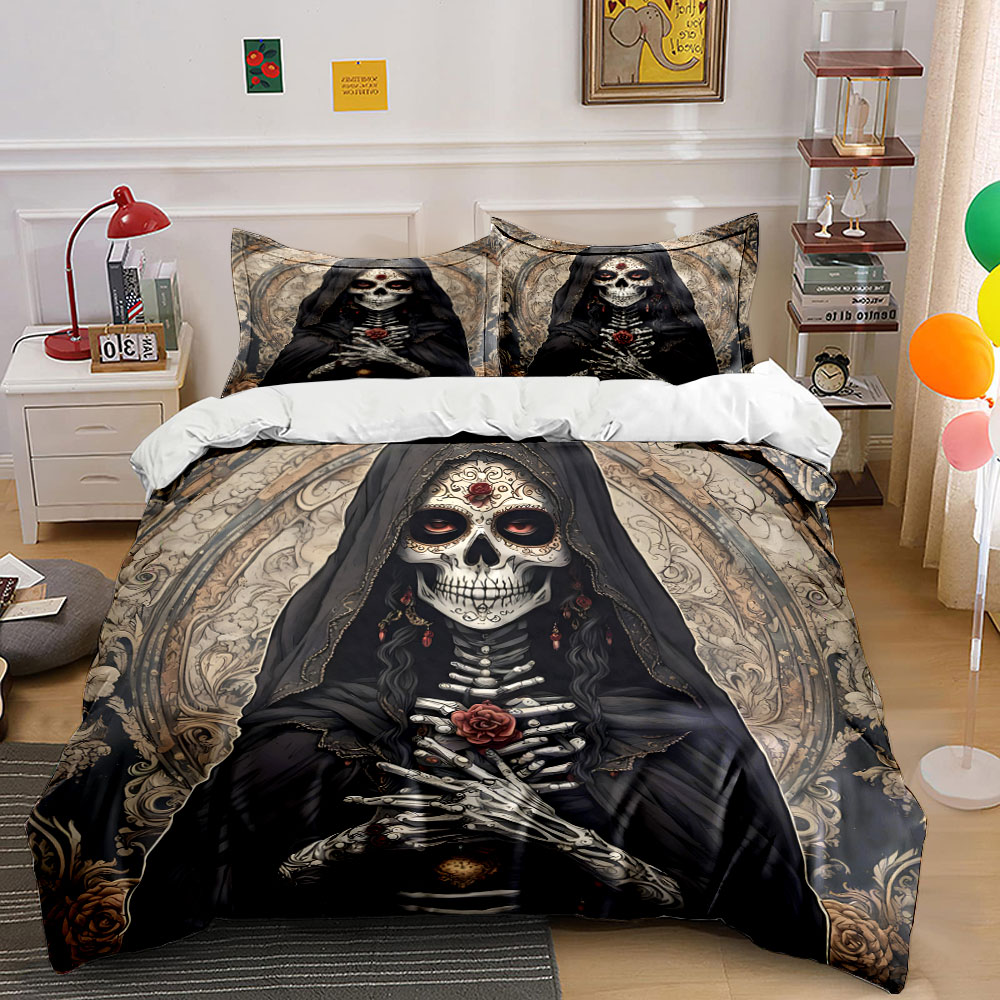 ชุดผ้าคลุมเตียงลายดาร์กเดธเซนต - Duvet Cover Sets With Zipper บทวิจารณ์และราคา