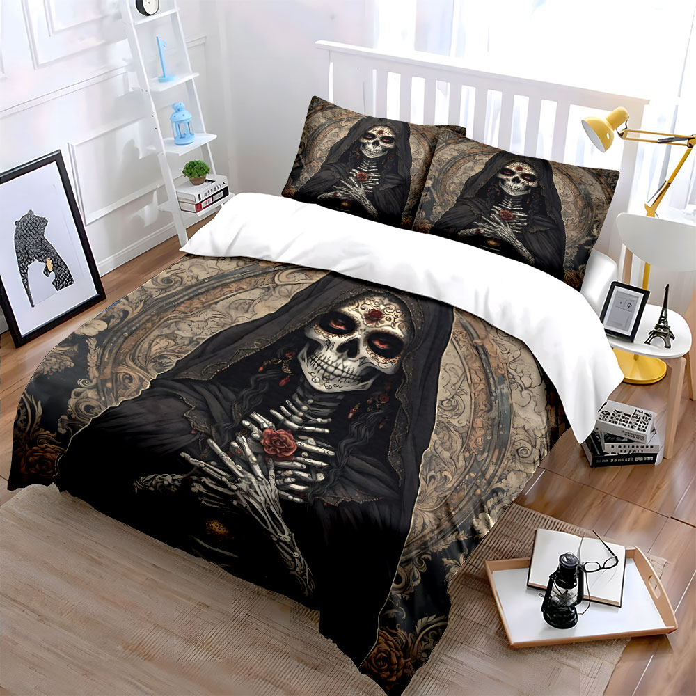 ชุดผ้าคลุมเตียงลายดาร์กเดธเซนต - Duvet Cover Sets With Zipper บทวิจารณ์และราคา