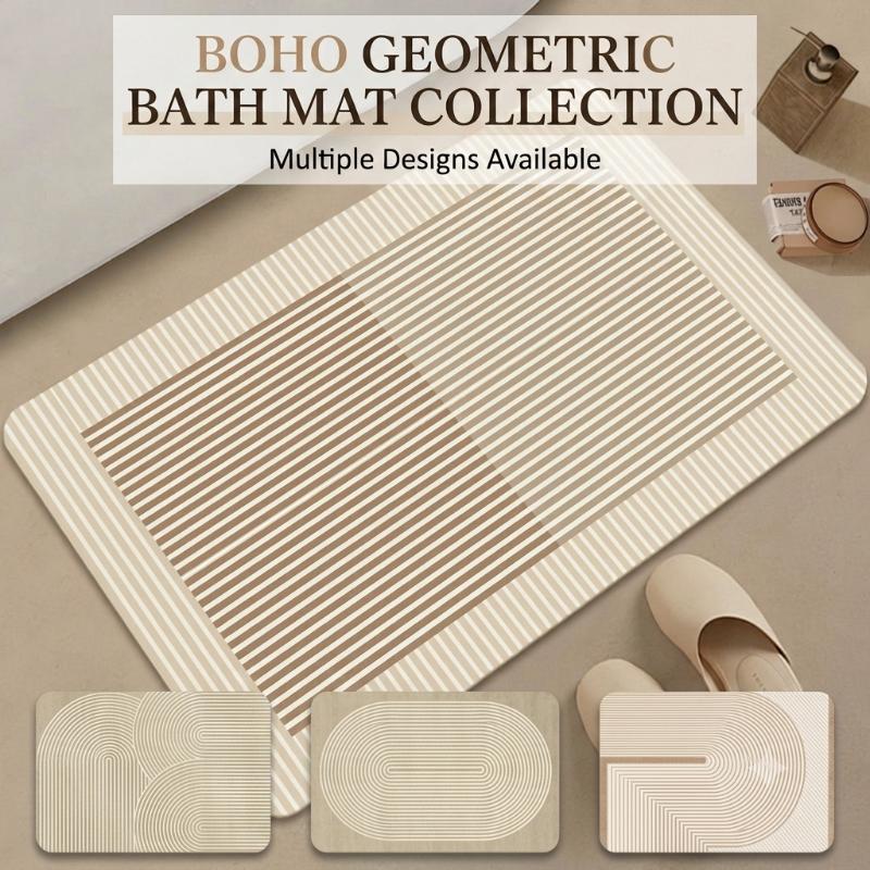 แผ่นรองพื้นอาบน้ำไดอะโตไมต์ แห - Quick Dry Diatomite Bath Mat บทวิจารณ์และราคา